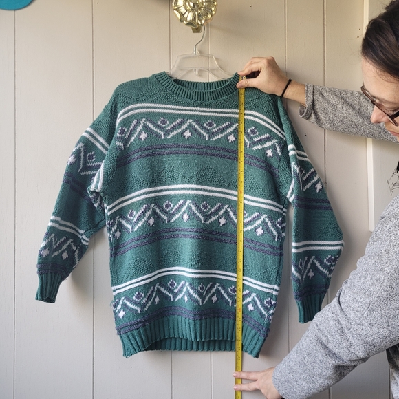 Vintage Knit Oversized Sweater By Jessie Made in Canada - Picture 3 of 12